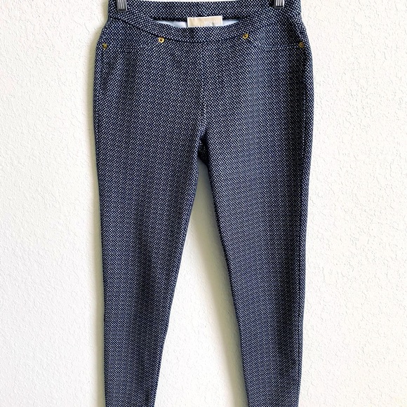 Michael Kors Women’s Leggings size S/P. Petite. Gray & White with 2 Back pockets - Picture 1 of 15